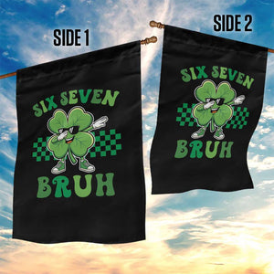 Funny 67 St Patricks Day Garden Flag Six Seven Bruh Dabbing Shamrock TS11 Print Your Wear