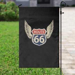 Vintage Route Highway 66 Highway Road Trip Sign Garden Flag TS11 Print Your Wear