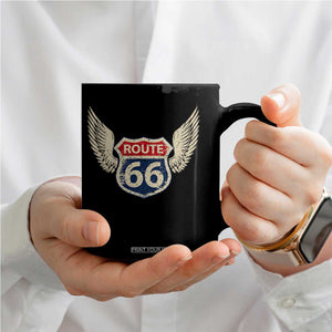 Vintage Route Highway 66 Highway Road Trip Sign Coffee Mug TS11 Print Your Wear