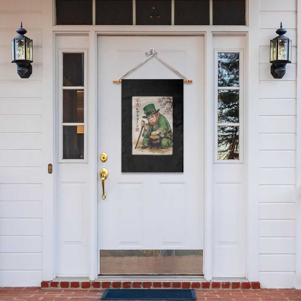 Vintage Japanese Leprechaun St Patricks Day Shamrock Ukiyo e Art Garden Flag TS11 Print Your Wear