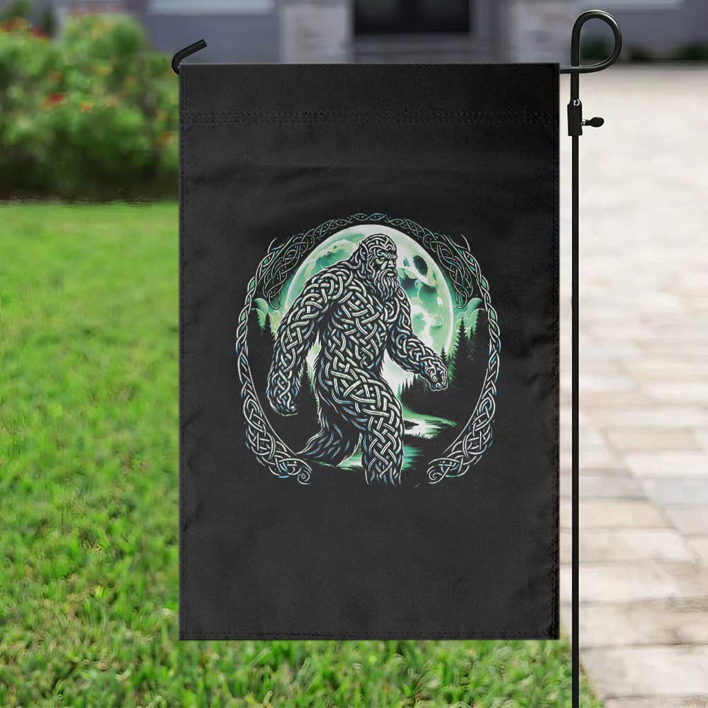 Funny St Patricks Day Bigfoot Celtic Knot Irish Sasquatch Garden Flag TS11 Print Your Wear