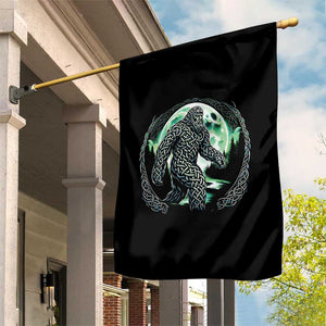 Funny St Patricks Day Bigfoot Celtic Knot Irish Sasquatch Garden Flag TS11 Print Your Wear