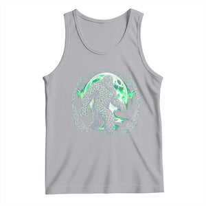 Funny St Patricks Day Bigfoot Celtic Knot Irish Sasquatch Tank Top TS11 Athletic Heather Print Your Wear