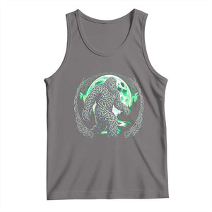Funny St Patricks Day Bigfoot Celtic Knot Irish Sasquatch Tank Top TS11 Deep Heather Print Your Wear