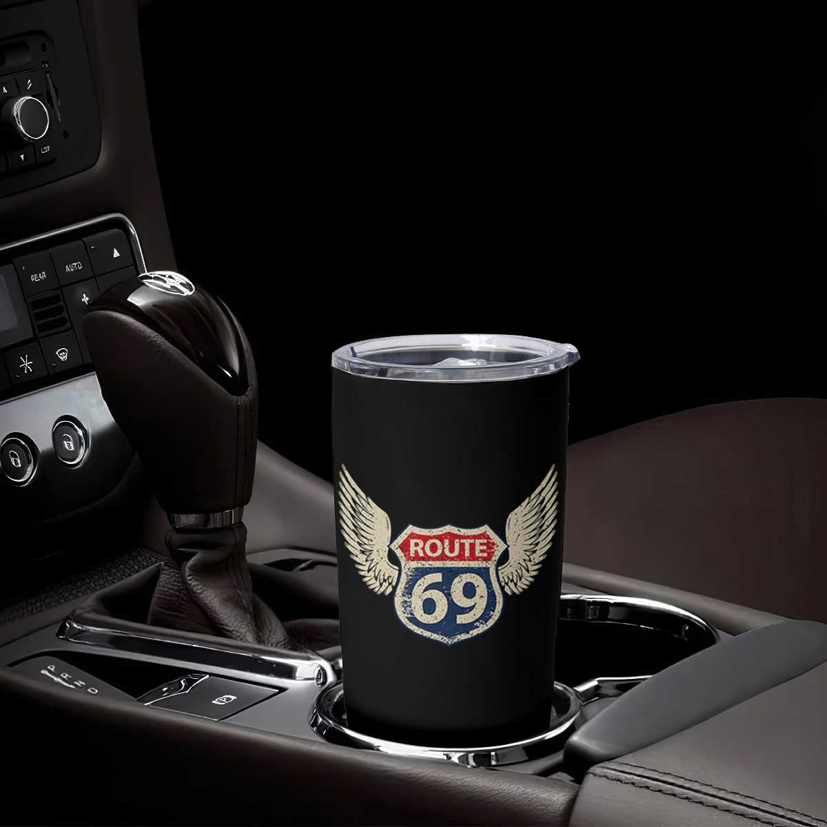 Vintage Route 69 Highway Road Trip Sign Tumbler Cup TS11 Print Your Wear