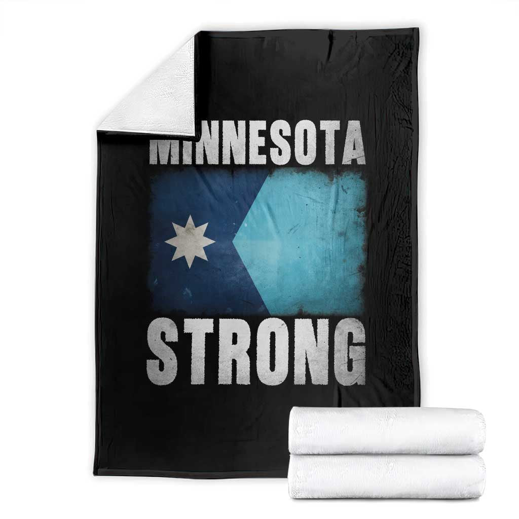 Minnesota Strong Throw Blanket MN State Pride Community Resistance TS11 Black Print Your Wear