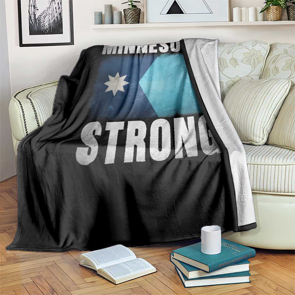 Minnesota Strong Throw Blanket MN State Pride Community Resistance TS11 Print Your Wear