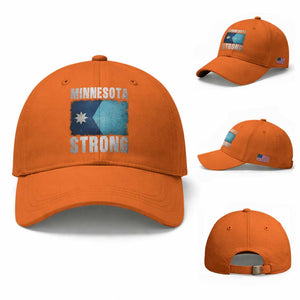 Minnesota Strong Baseball Cap MN State Pride Community Resistance TS11 Baseball Cap Universal Fit Orange Print Your Wear
