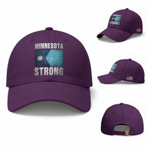 Minnesota Strong Baseball Cap MN State Pride Community Resistance TS11 Baseball Cap Universal Fit Purple Print Your Wear