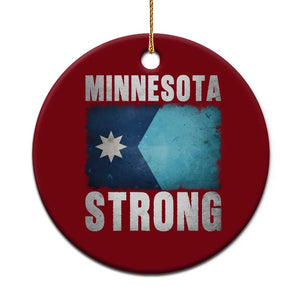 Minnesota Strong Ceramic Ornament MN State Pride Community Resistance TS11 1pc Red Print Your Wear