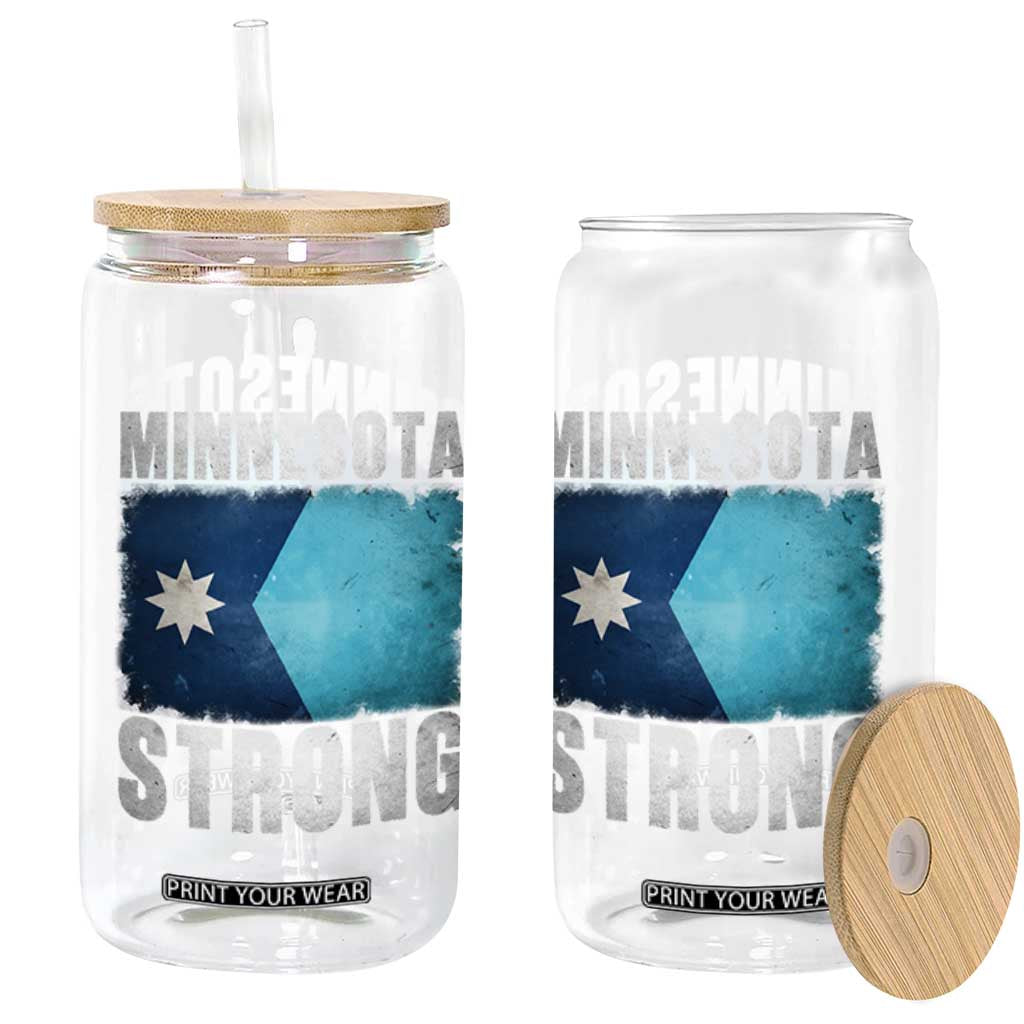 Minnesota Strong Glass Can MN State Pride Community Resistance TS11 Print Your Wear