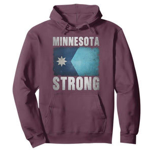 Minnesota Strong Hoodie MN State Pride Community Resistance TS11 Maroon Print Your Wear