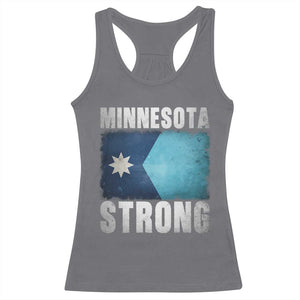 Minnesota Strong Racerback Tank Top MN State Pride Community Resistance TS11 Charcoal Print Your Wear