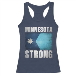Minnesota Strong Racerback Tank Top MN State Pride Community Resistance TS11 Navy Print Your Wear