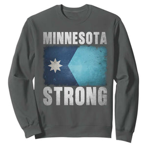Minnesota Strong Sweatshirt MN State Pride Community Resistance TS11 Dark Heather Print Your Wear