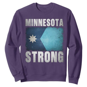 Minnesota Strong Sweatshirt MN State Pride Community Resistance TS11 Purple Print Your Wear