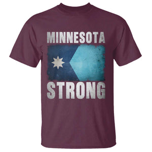 Minnesota Strong T Shirt MN State Pride Community Resistance TS11 Maroon Print Your Wear