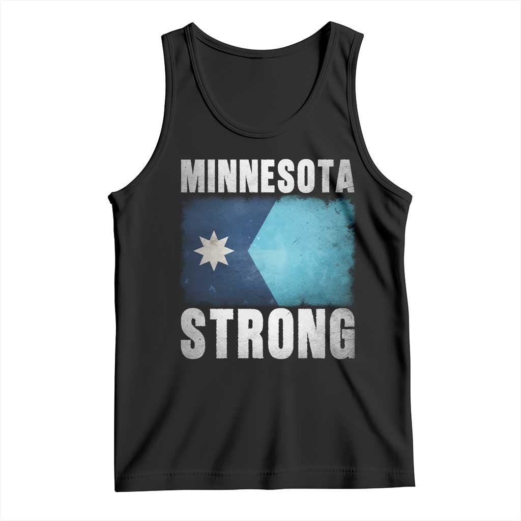 Minnesota Strong Tank Top MN State Pride Community Resistance TS11 Black Print Your Wear
