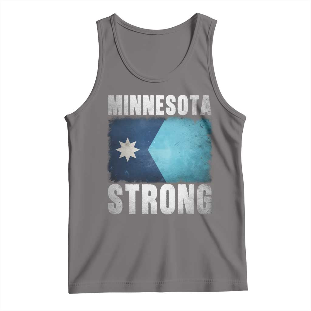 Minnesota Strong Tank Top MN State Pride Community Resistance TS11 Deep Heather Print Your Wear
