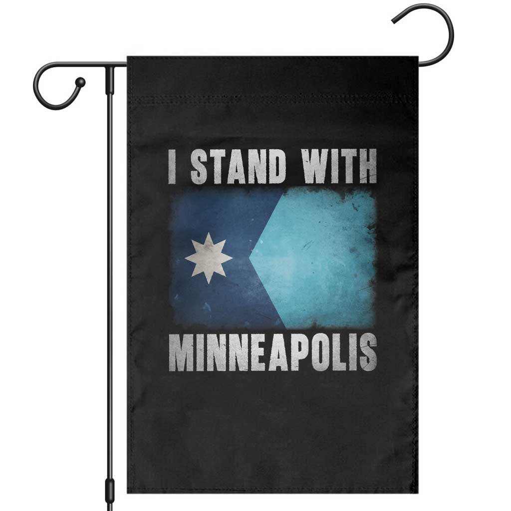 I Stand With Minneapolis Garden Flag Social Justice and Immigration Protest MN Flag TS11 Black Print Your Wear