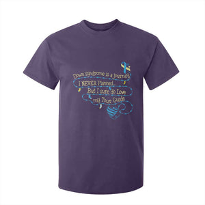 Down Syndrome Awareness T Shirt For Kid Down Syndrome Is A Journey I Never Planned TS11 Purple Print Your Wear