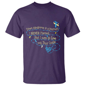 Down Syndrome Awareness T Shirt Down Syndrome Is A Journey I Never Planned TS11 Purple Print Your Wear
