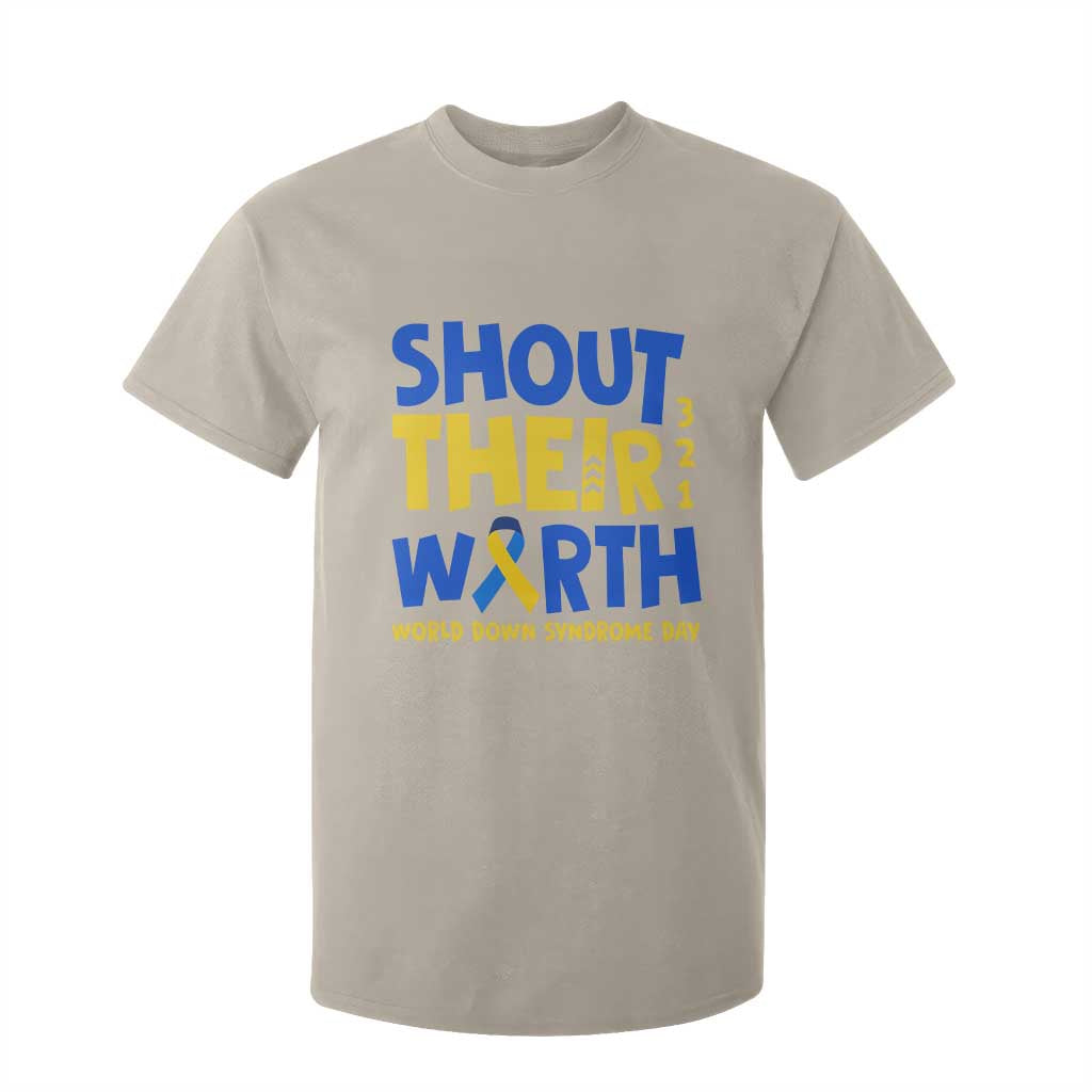 Shout Their Worth World Down Syndrome Day T Shirt For Kid TS11 Sand Print Your Wear
