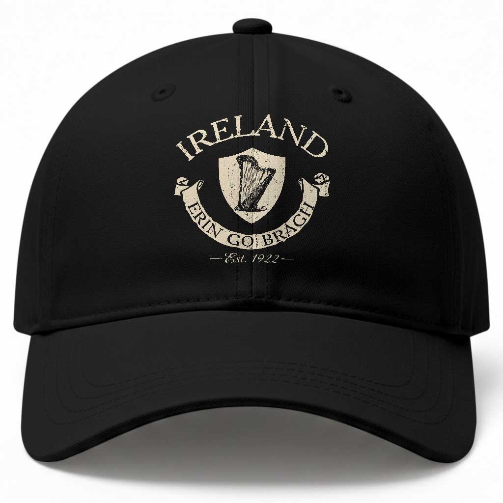 Ireland Erin Go Bragh Est 1922 Baseball Cap Irish Pride Vintage Harp TS11 Print Your Wear