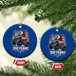 USA 250th Anniversary 250 Years 1776 2026 Monster Truck Eagle Ceramic Ornament TS11 1pc Blue Print Your Wear