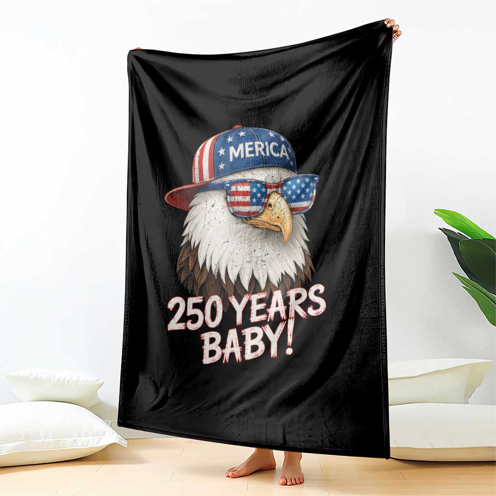 250th Anniversary USA 250 Years Baby Bald Eagle Throw Blanket TS11 Print Your Wear