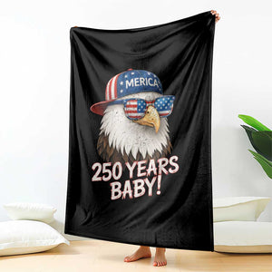250th Anniversary USA 250 Years Baby Bald Eagle Throw Blanket TS11 Print Your Wear