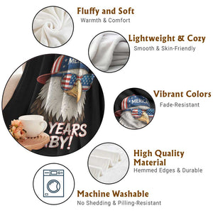250th Anniversary USA 250 Years Baby Bald Eagle Throw Blanket TS11 Print Your Wear
