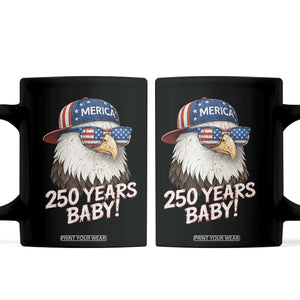 250th Anniversary USA 250 Years Baby Bald Eagle Coffee Mug TS11 Black Print Your Wear