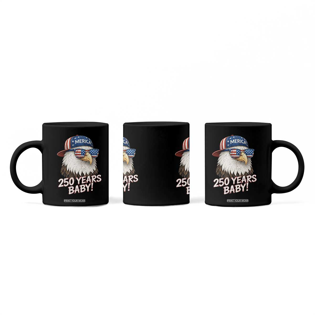 250th Anniversary USA 250 Years Baby Bald Eagle Coffee Mug TS11 Print Your Wear