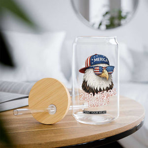 250th Anniversary USA 250 Years Baby Bald Eagle Glass Can TS11 Print Your Wear