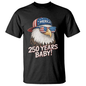 250th Anniversary USA 250 Years Baby Bald Eagle T Shirt TS11 Black Print Your Wear