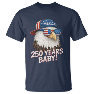 250th Anniversary USA 250 Years Baby Bald Eagle T Shirt TS11 Navy Print Your Wear