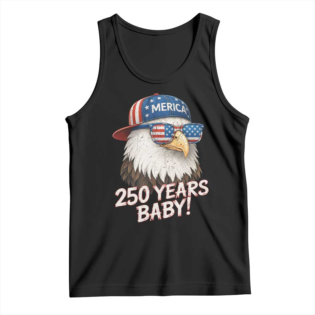 250th Anniversary USA 250 Years Baby Bald Eagle Tank Top TS11 Black Print Your Wear