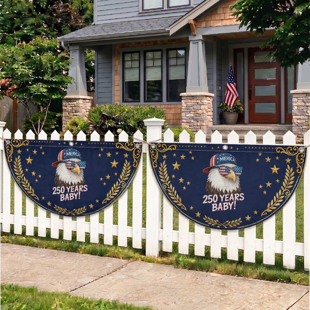 250th Anniversary USA 250 Years Baby Bald Eagle Patriotic Fan Flag TS11 2pcs pack Vintage Navy Print Your Wear