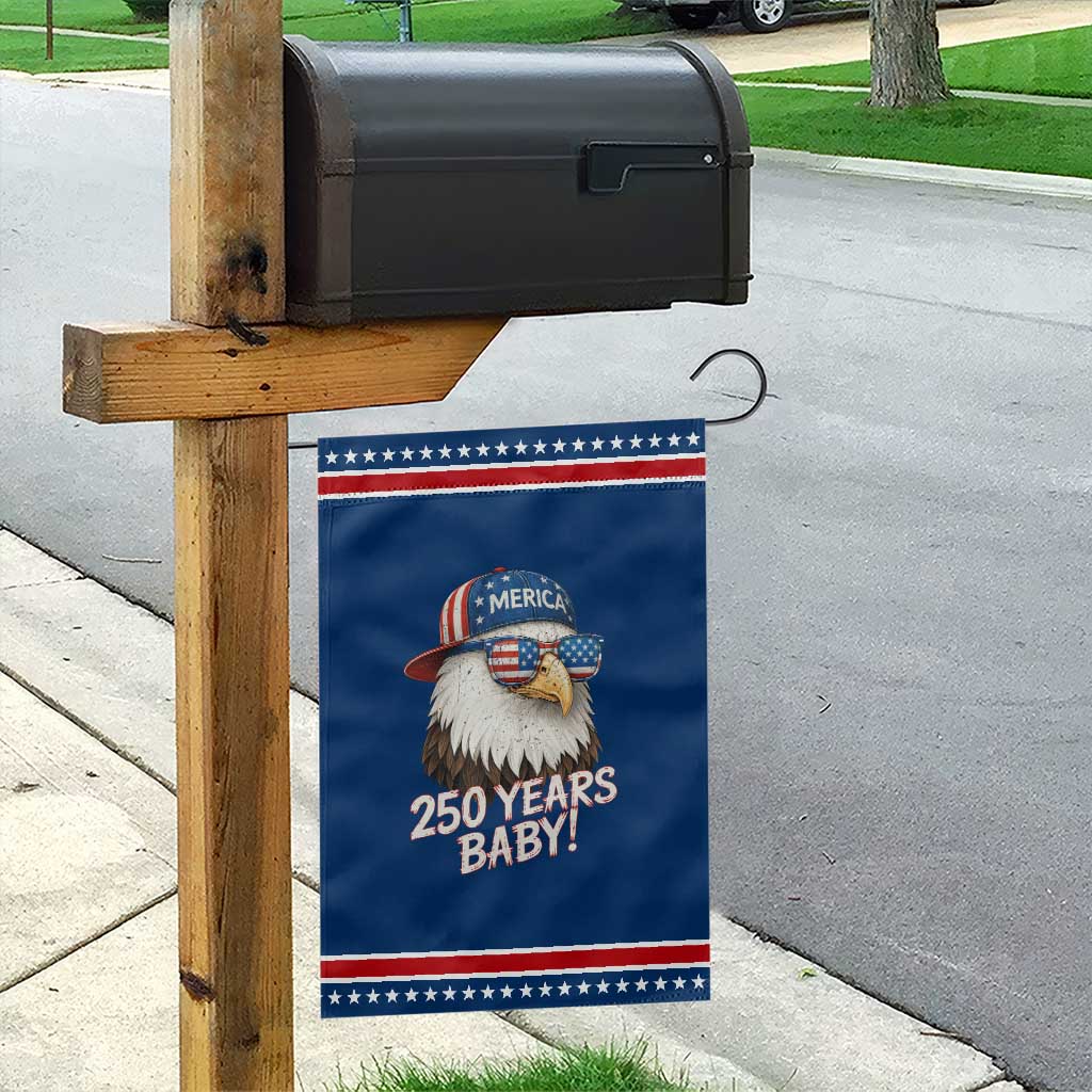 250th Anniversary USA 250 Years Baby Bald Eagle Garden Flag TS11 Classic Blue Red Print Your Wear