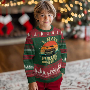 Funny Boating Boat Captain Knit Sweatshirt I Hate Pulling Out Vintage Retro TS11 Christmas Print Your Wear