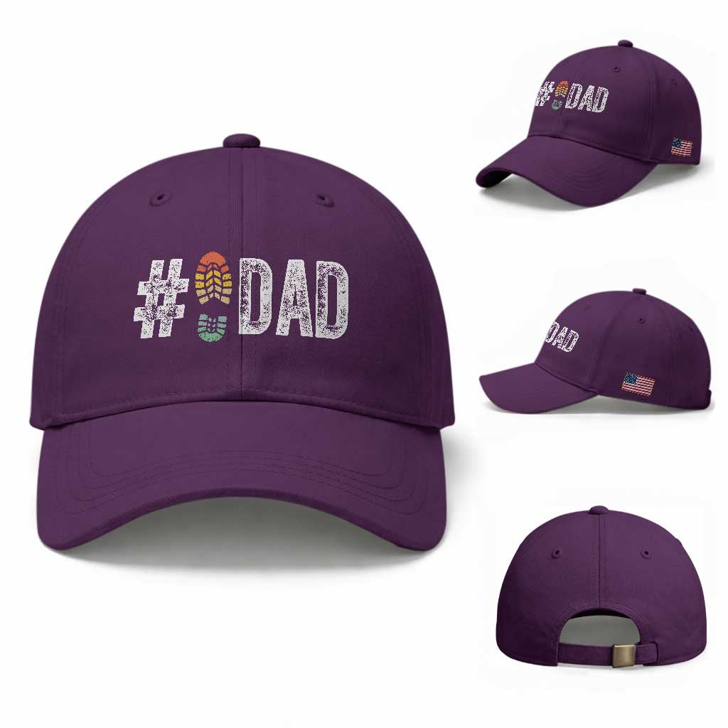 Funny Number Stepdad Bonus Dad Father's Day Baseball Cap TS11 Baseball Cap Universal Fit Purple Print Your Wear