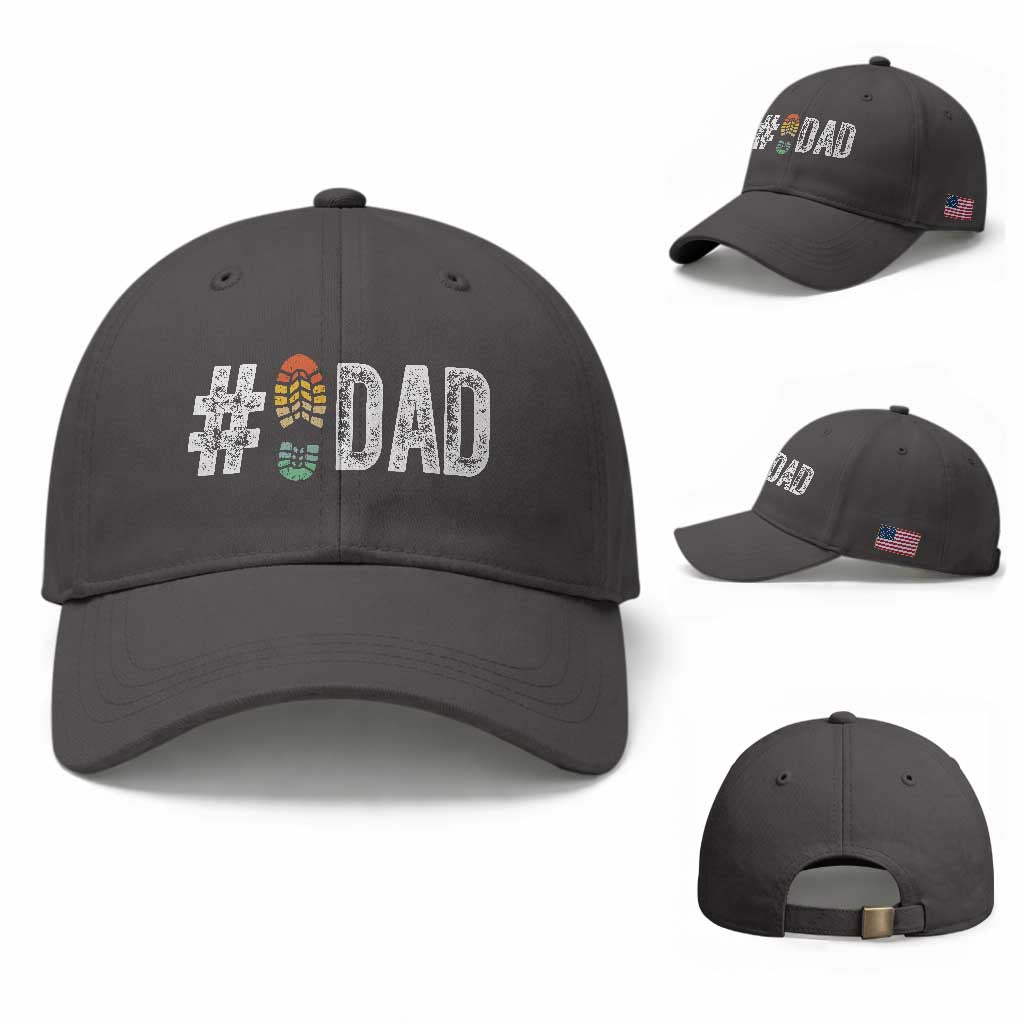 Funny Number Stepdad Bonus Dad Father's Day Baseball Cap TS11 Baseball Cap Universal Fit Dark Gray Print Your Wear