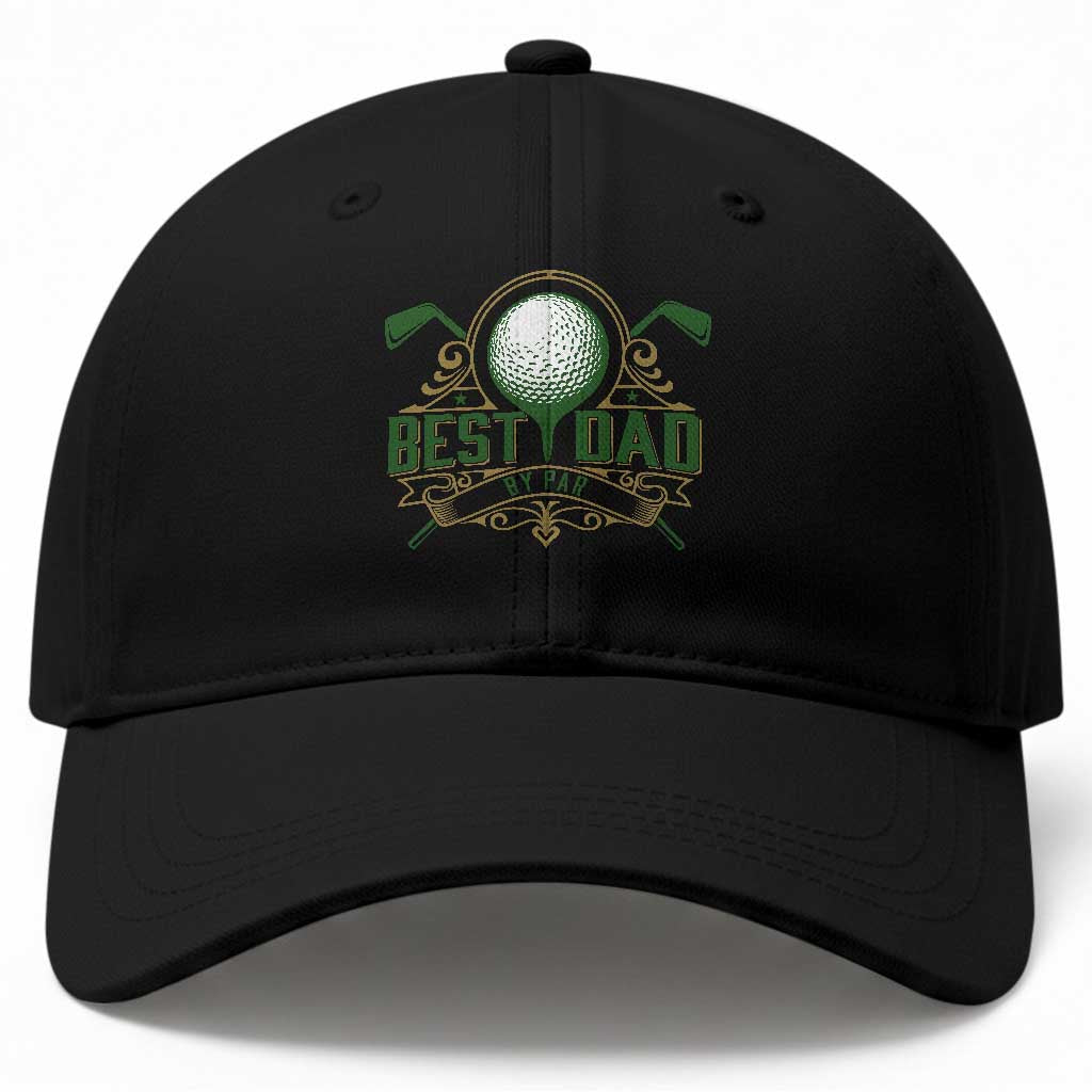Funny Golfing Dad Baseball Cap Best Dad By Par Fathers Day TS11 Print Your Wear