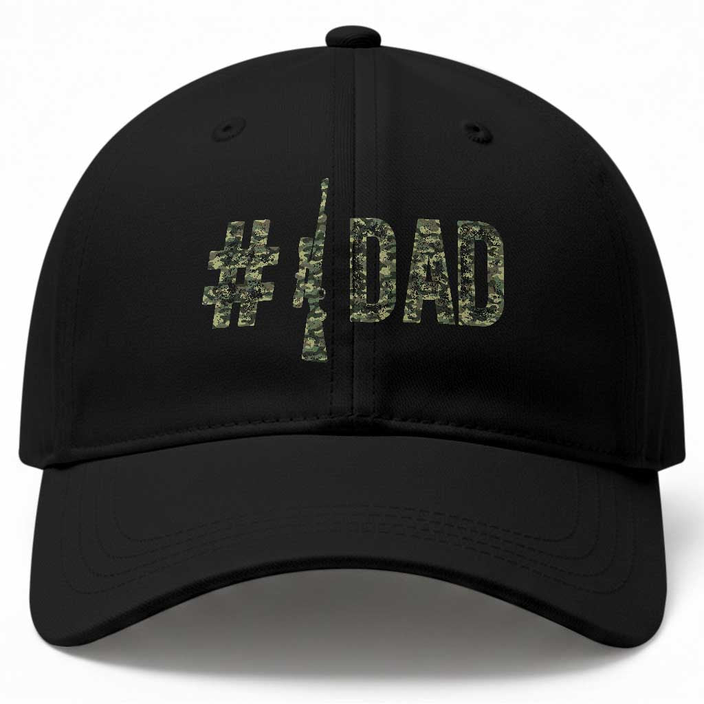 Funny No 1 Hunting Dad Baseball Cap Number One Hunter Fathers Day TS11 Print Your Wear