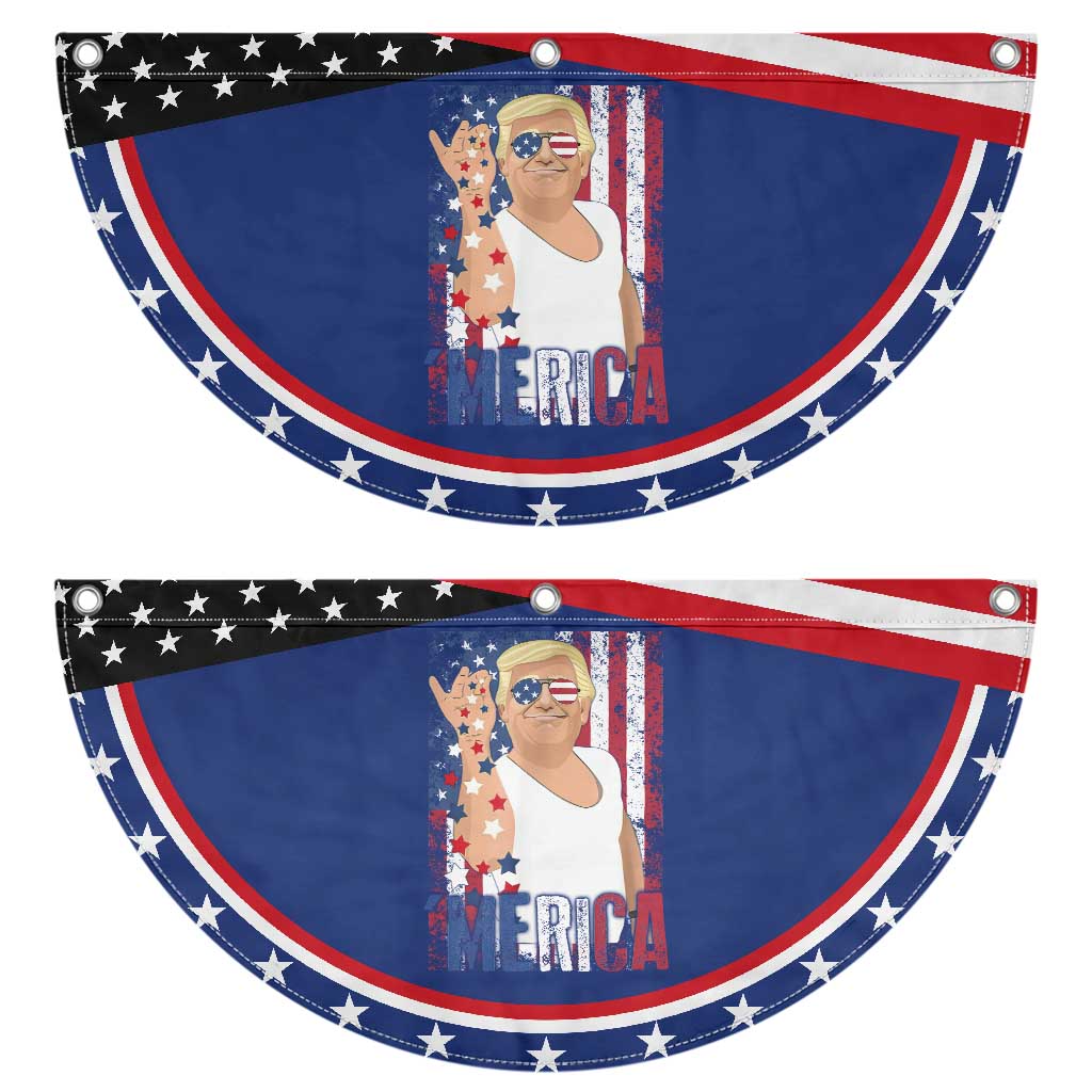 Funny Trump Merica Patriotic Fan Flag Vintage American Flag 4th of July TS11 2pcs pack Classic Navy Print Your Wear