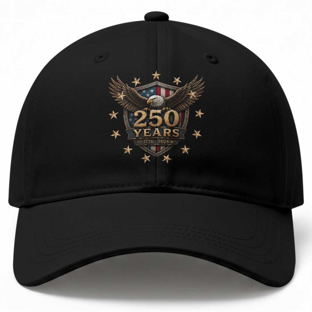 250th Anniversary USA Bald Eagle Baseball Cap 250 Years 4th of July 1776 2026 TS11 Print Your Wear