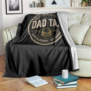 Dad Tax Control Department Throw Blanket Funny Father Snack Checker TS11 Print Your Wear