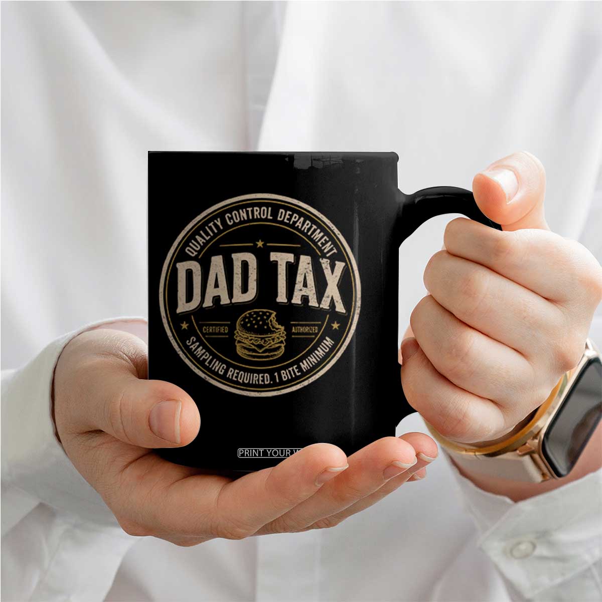 Dad Tax Control Department Coffee Mug Funny Father Snack Checker TS11 Print Your Wear