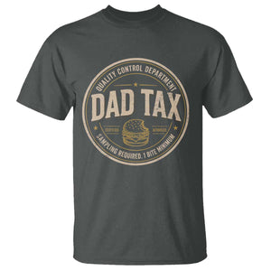 Dad Tax Control Department T Shirt Funny Father Snack Checker TS11 Dark Heather Print Your Wear